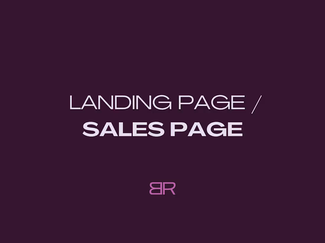 Cover image for One Page Website/ Landing Page /Sales Page