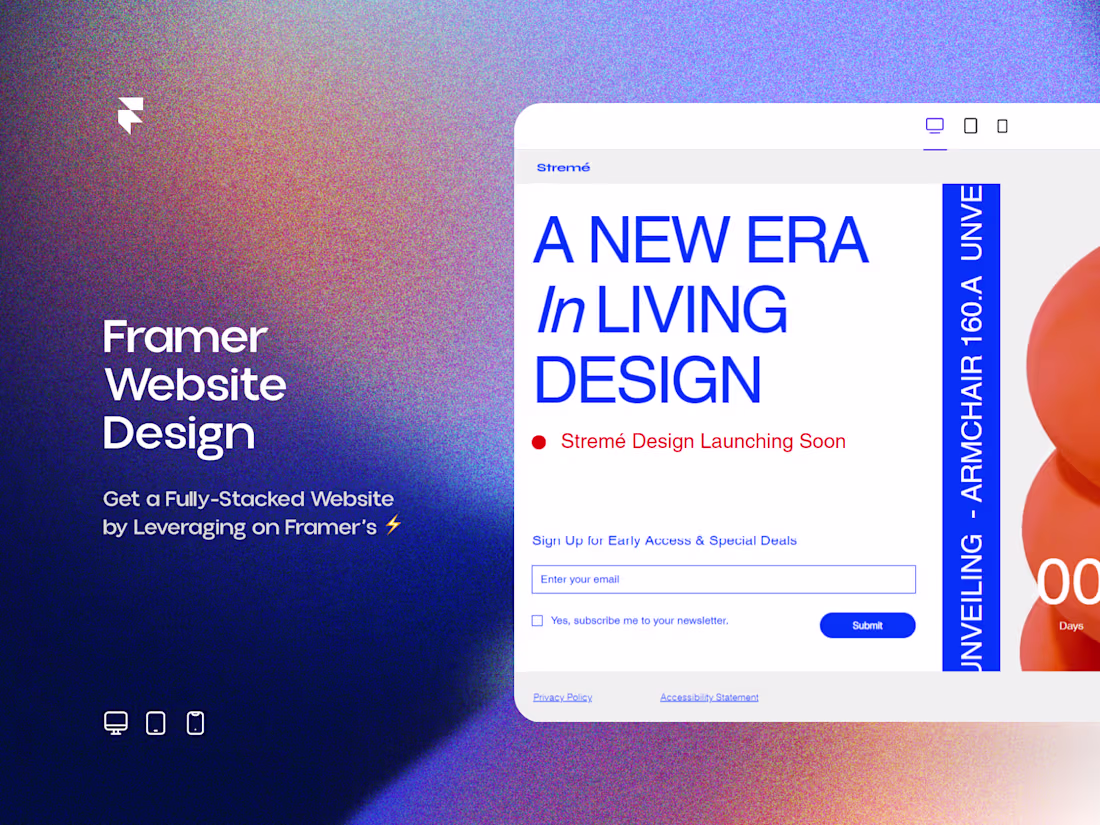 Cover image for Framer Podcast & Event Website Design