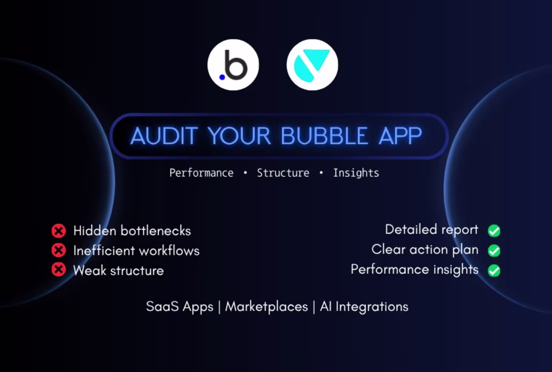 Cover image for Bubble App Audit & Performance Review
