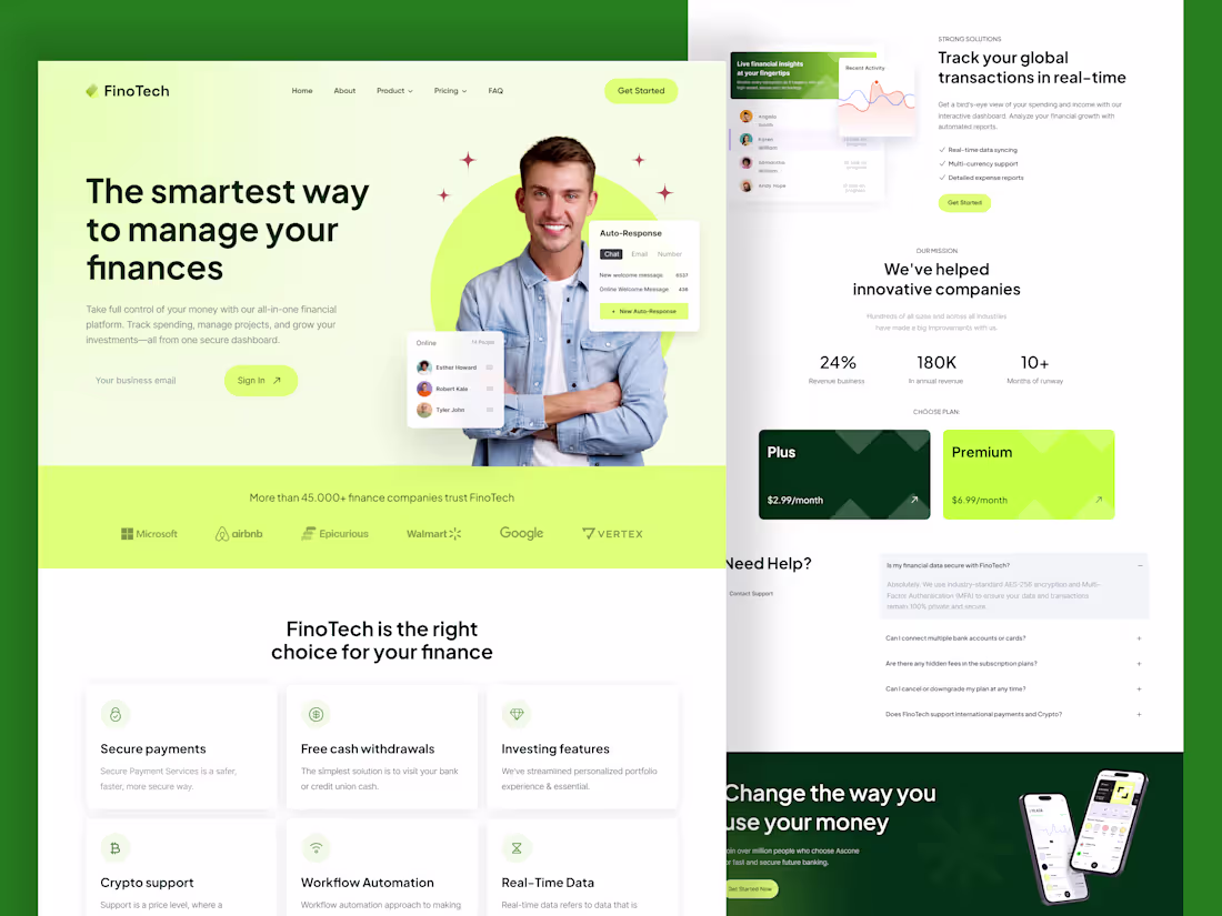 Cover image for FinoTech | SaaS & Fintech