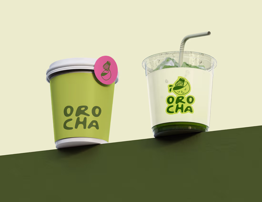 Cover image for Orocha Matcha Cafe  Brand Identity & Packaging Design