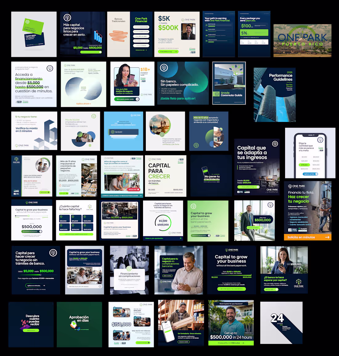 Cover image for Marketing & Brand Design Assets — One Park Financial