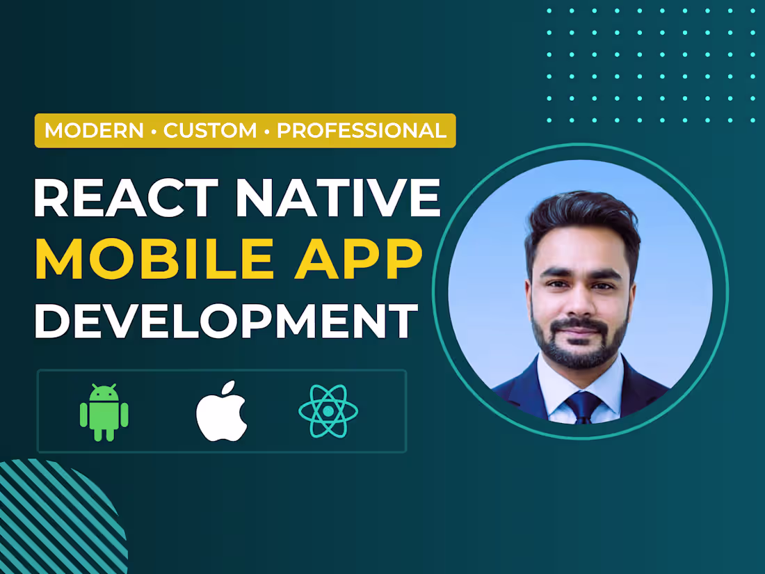 Cover image for Android & IOS Mobile App with React Native | Top Rated on Fiverr