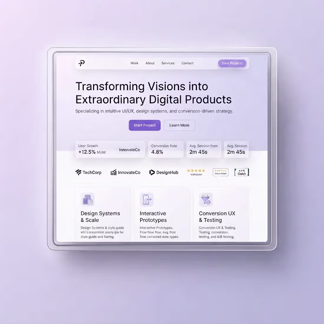 Cover image for Landing Page UI/UX Design