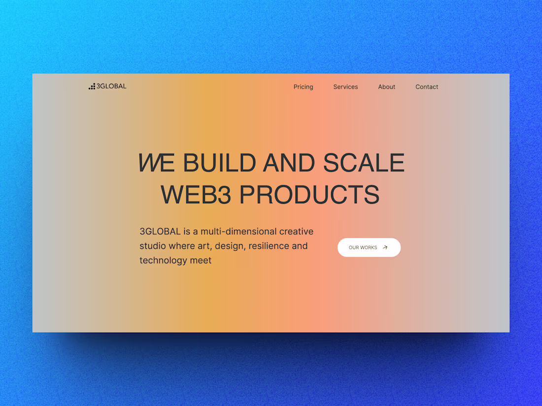 Cover image for 3GLOBAL Web3 Agency