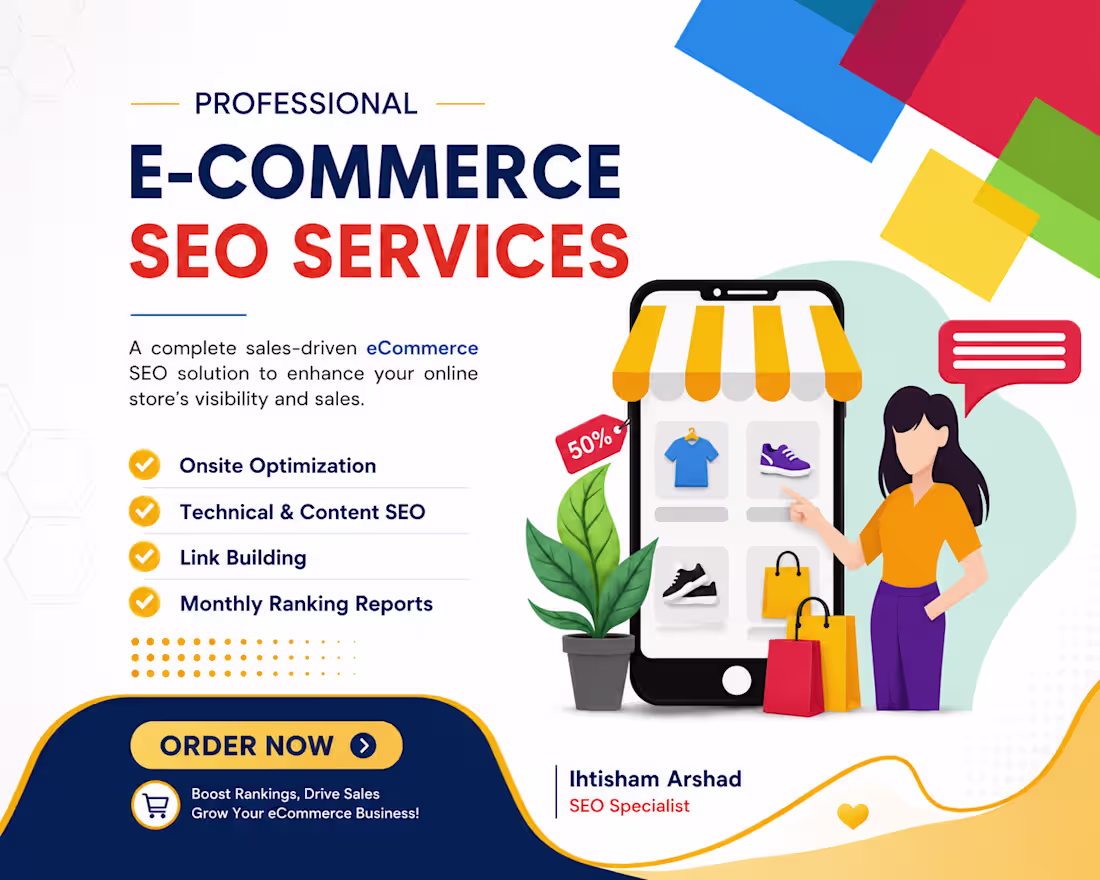 Cover image for eCommerce SEO: Rankings, Traffic & Revenue