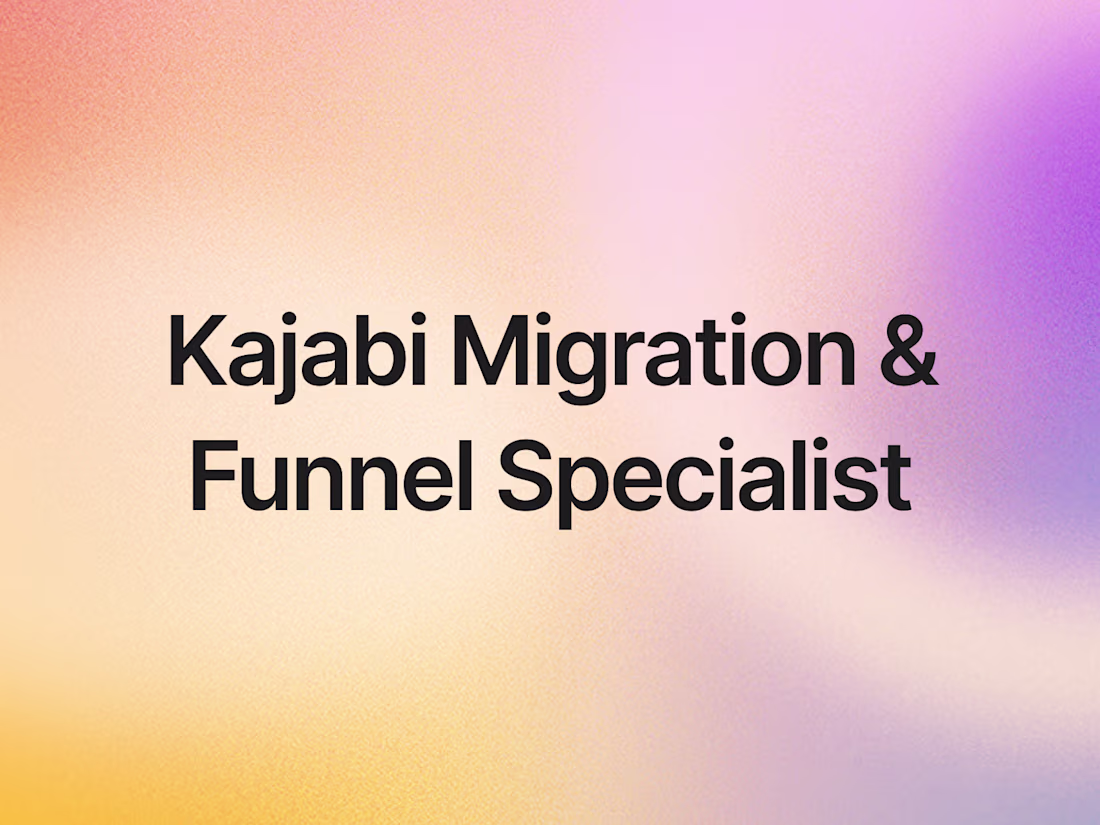 Cover image for Conversion-Focused Designer | Kajabi Expert