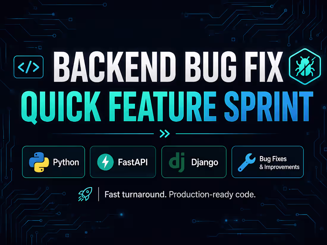 Cover image for Backend Bug Fix / Small Feature Sprint