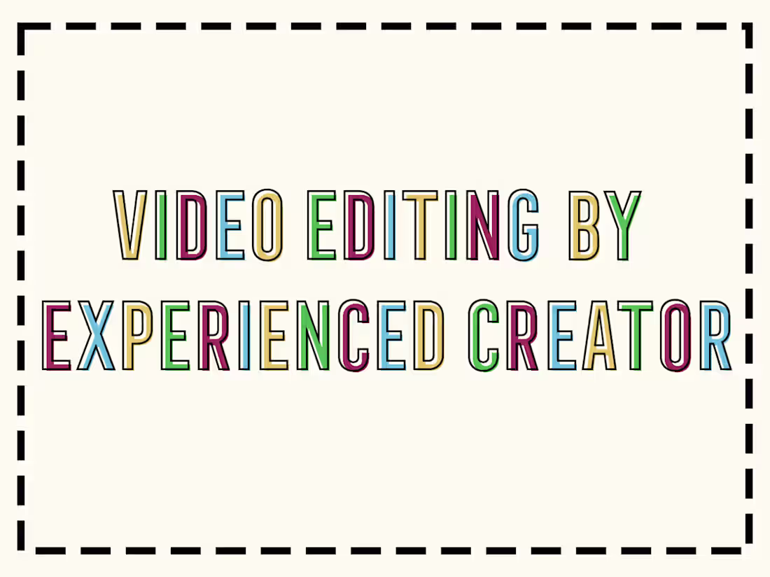 Cover image for Experienced, Creative Video Editing
