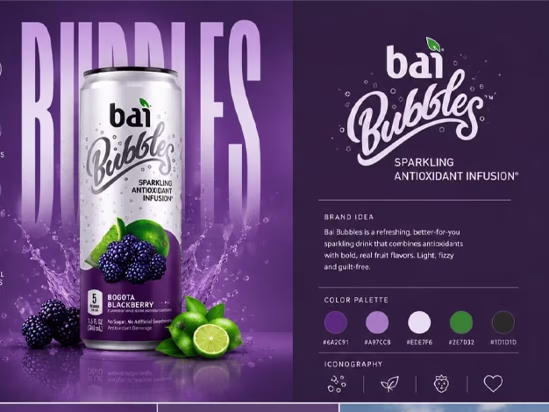 Cover image for Bai Bubbles — Beverage Brand Identity & Packaging Design