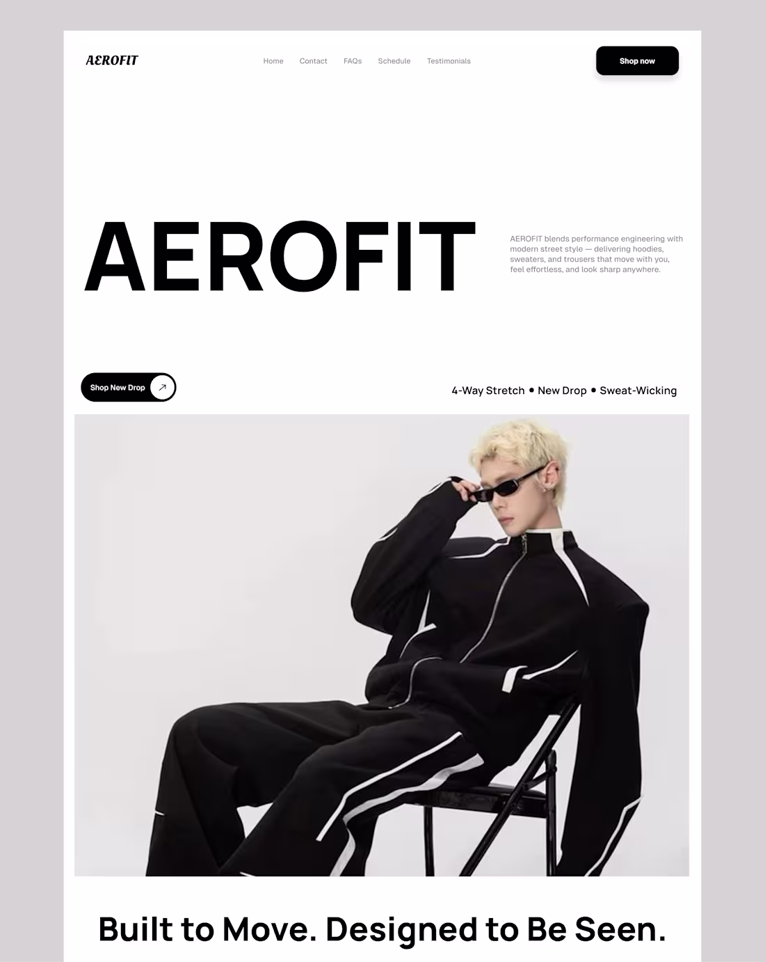 Cover image for AeroFit Brand Landing Page