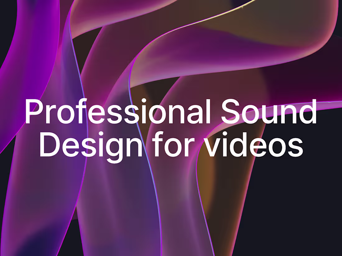 Cover image for Sound Design for Explainer Videos MAX (60s)