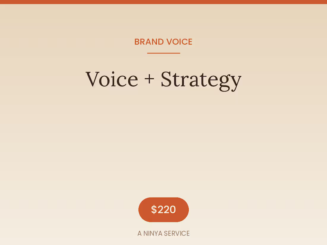Cover image for Brand Voice + Content Strategy