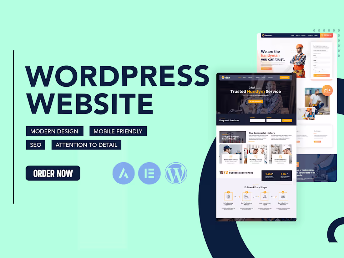 Cover image for I will design, redesign modern wordpress website using Elementor