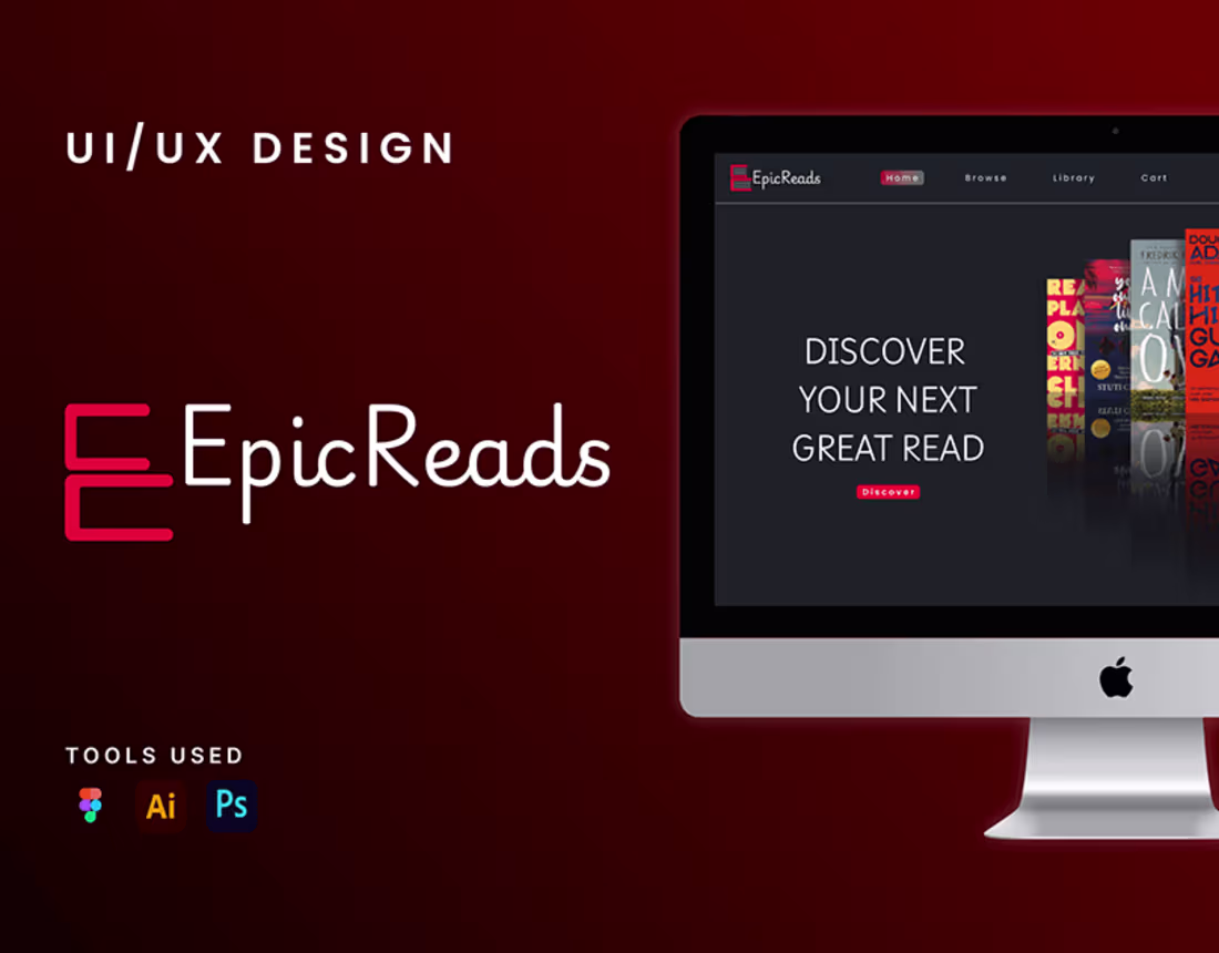Cover image for EpicReads | E-Book Website :: Behance