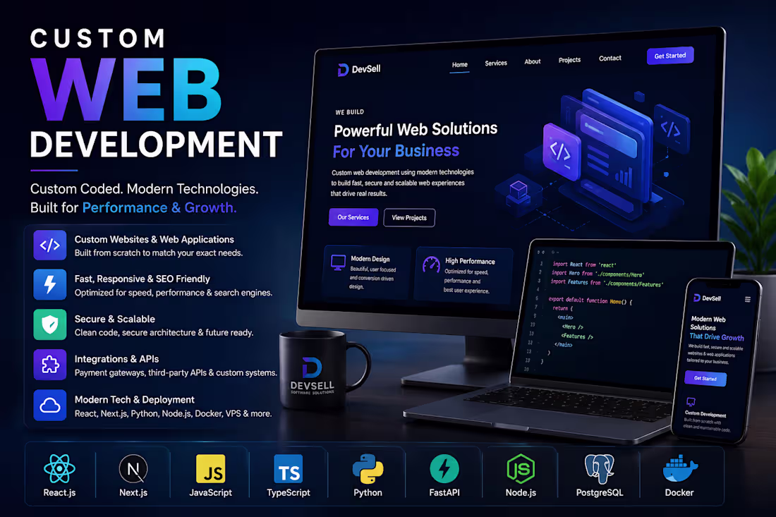 Cover image for Custom Web Development