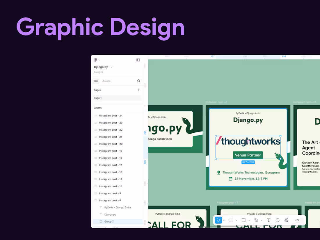 Cover image for Graphic Designing - Social Media/Ads/Print/Merch