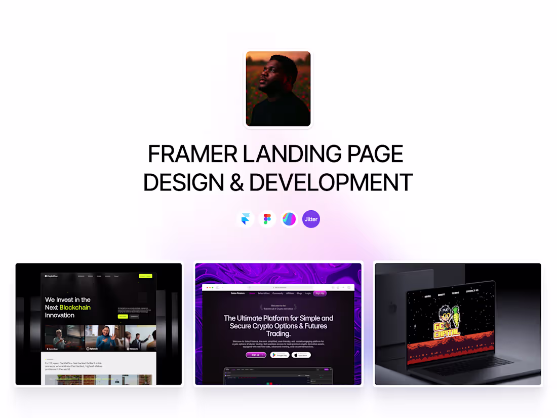 Cover image for Framer Landing Page Design & Development