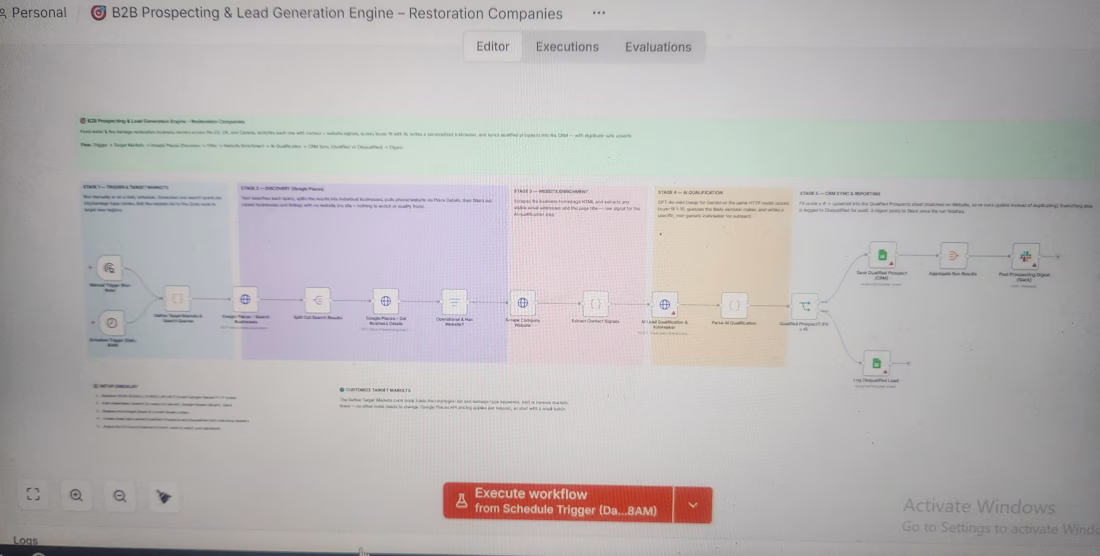 Cover image for Engineered an automated B2B Prospecting & Lead Generation En...