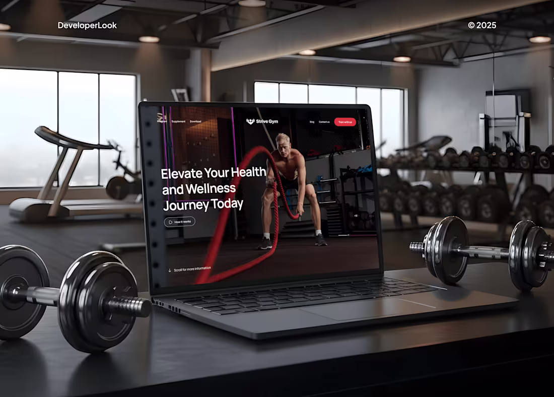 Cover image for GYM Website UI/UX Design & Development