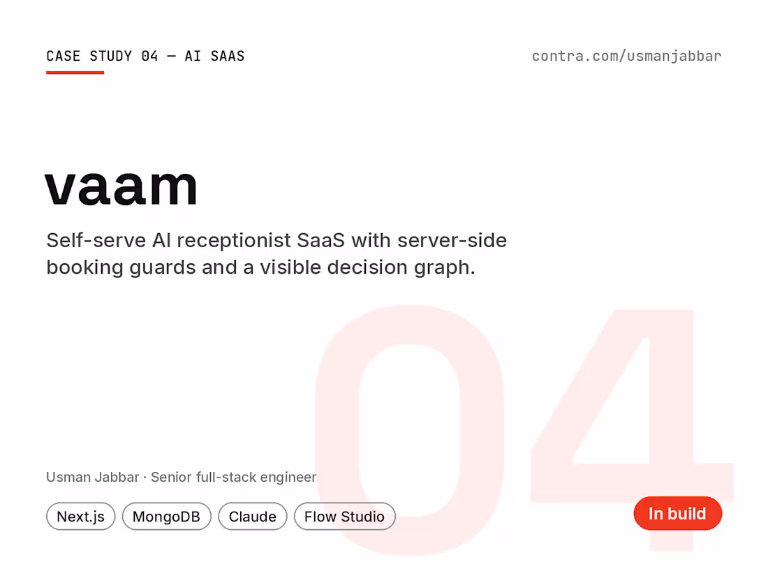 Cover image for AI Voice Receptionist SaaS (Next.js + OpenAI)