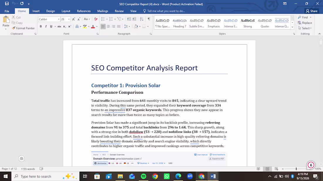 Cover image for This report analyzes three major