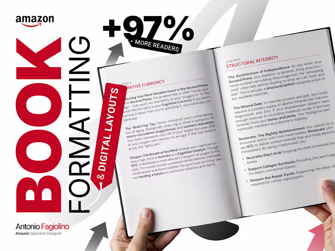 Cover image for Book Formatting Showcase — Editorial Layouts for KDP