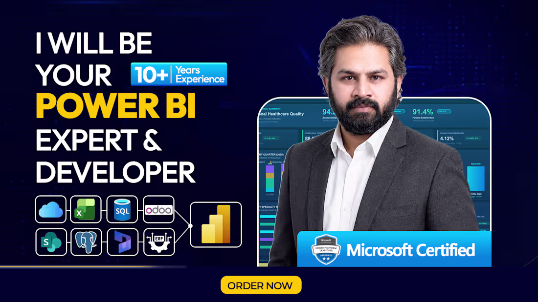 Cover image for Power bi developer, Consultant & Analyst