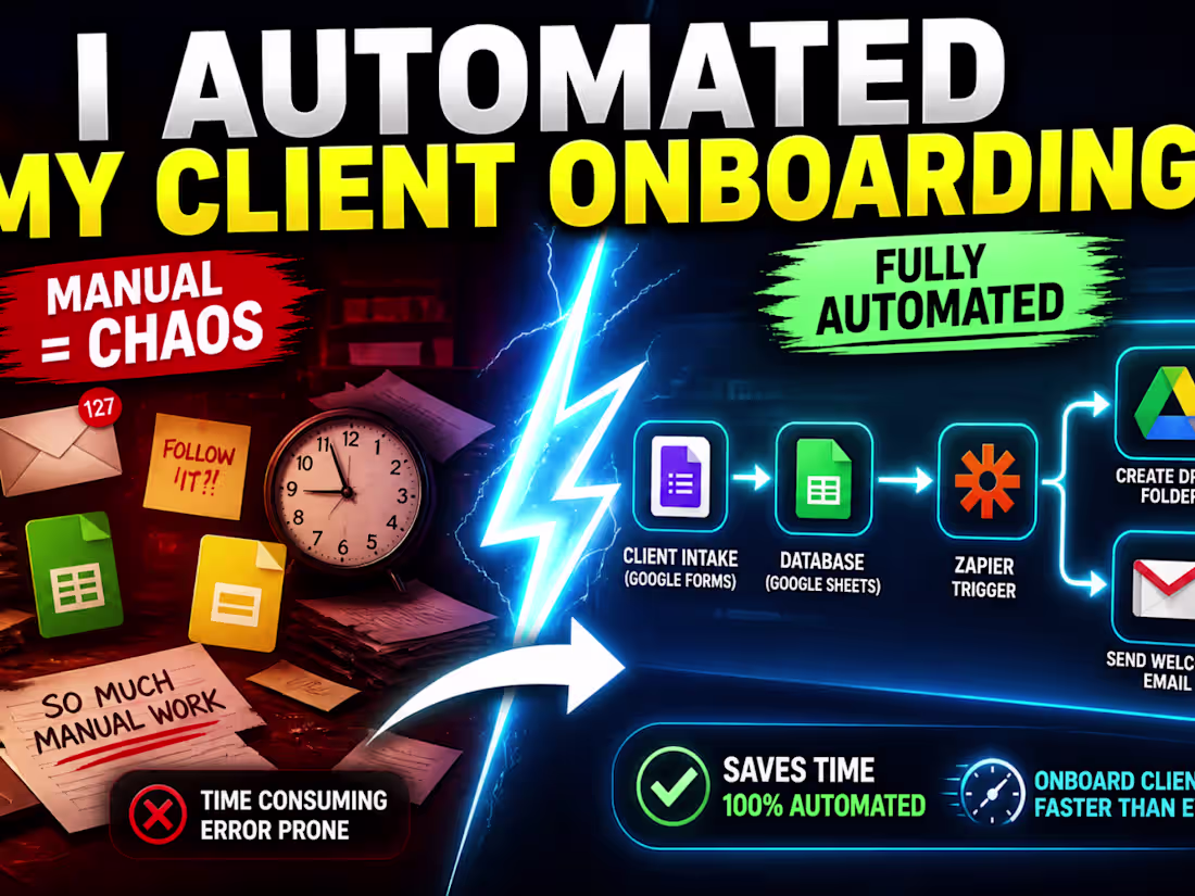 Cover image for I stopped onboarding clients manually…