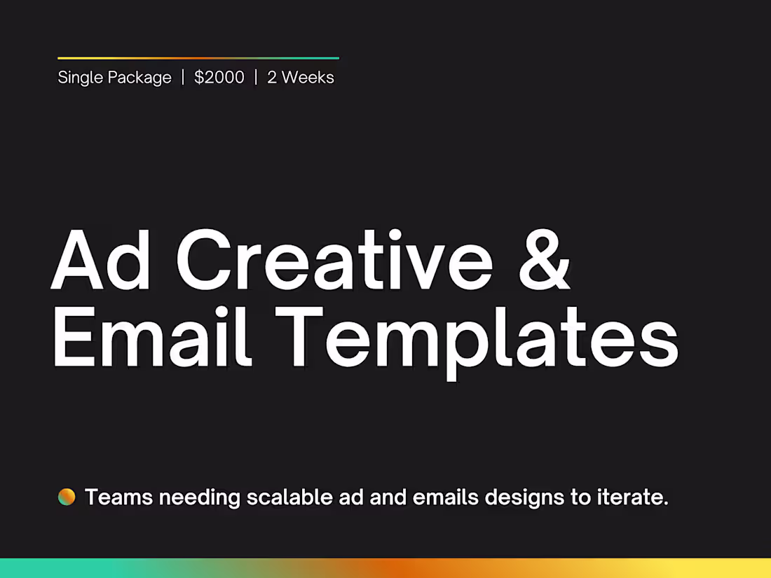 Cover image for Ad Creative & Email Templates