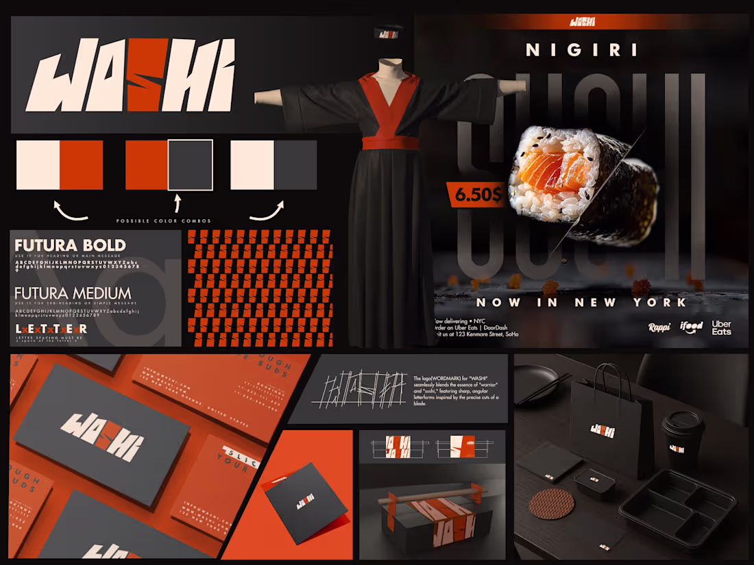 Cover image for Washi – sushi branding - Hasnain Toor