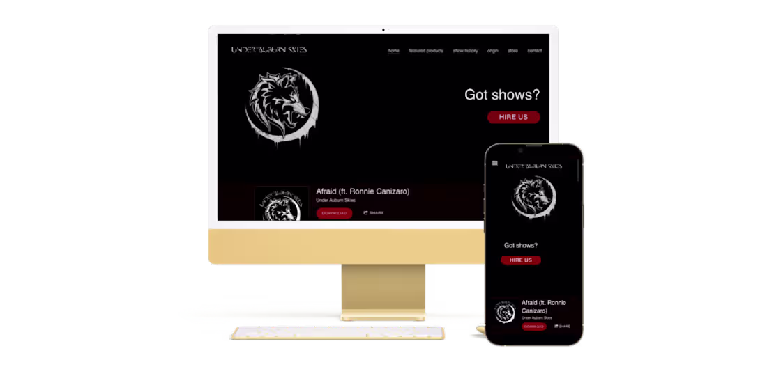 Cover image for Under Auburn Skies Website Redesign