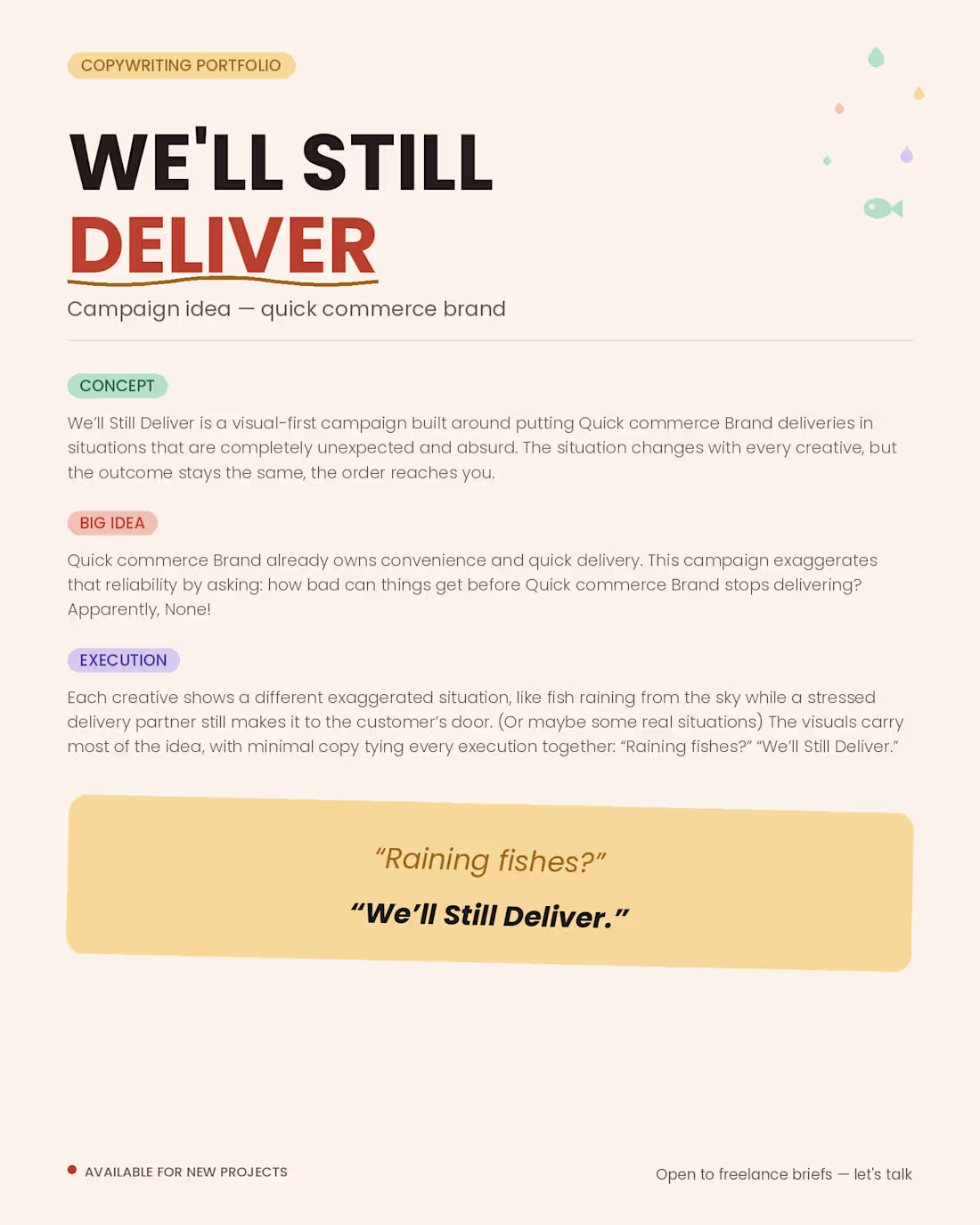 Cover image for Campaign Idea- Quick Commerce Brand