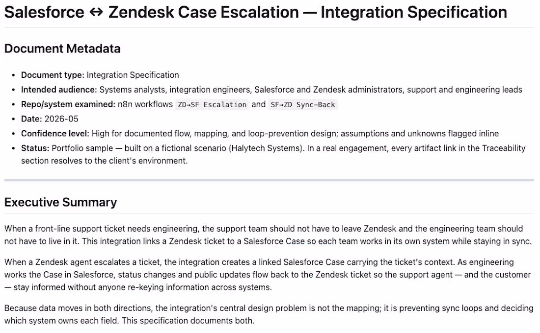 Cover image for Salesforce ↔ Zendesk Case Escalation