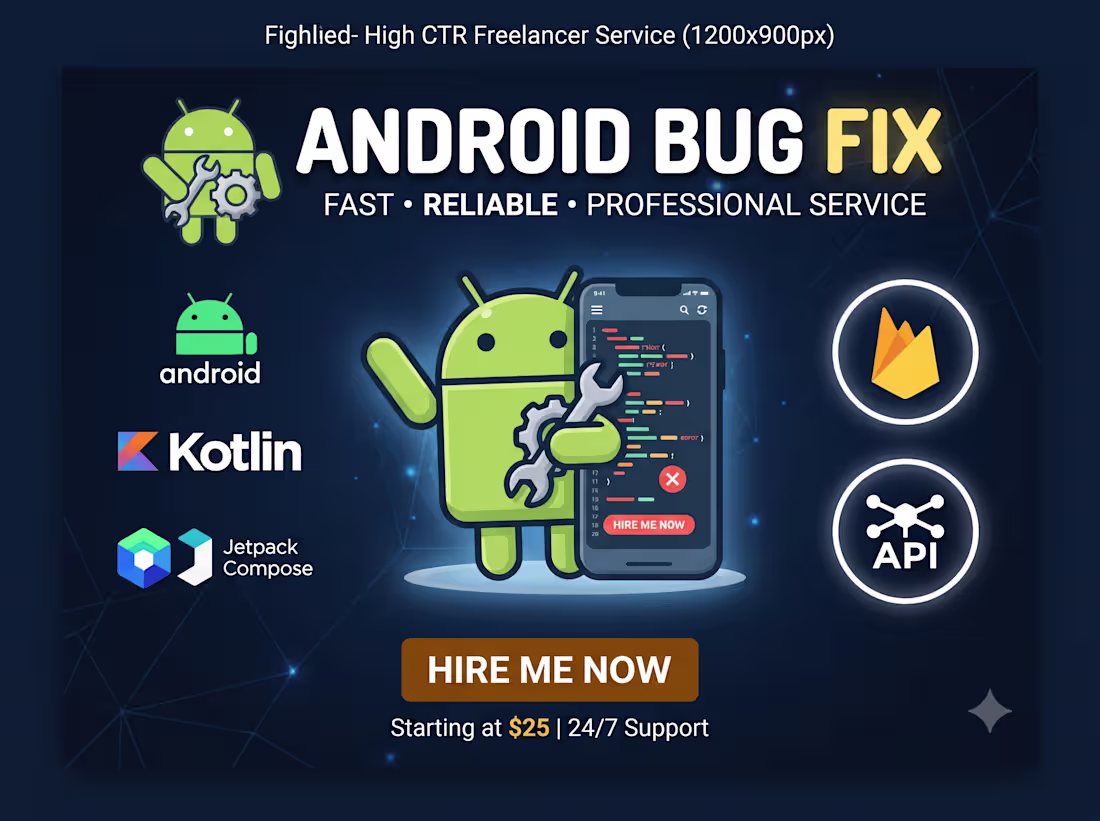 Cover image for Androd App Developement | Bugs Fixes