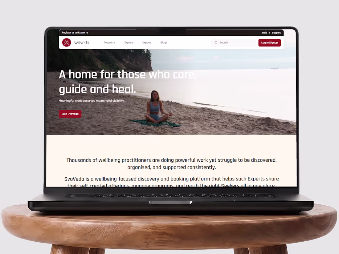 Cover image for SvaVeda — Wellbeing Discovery &