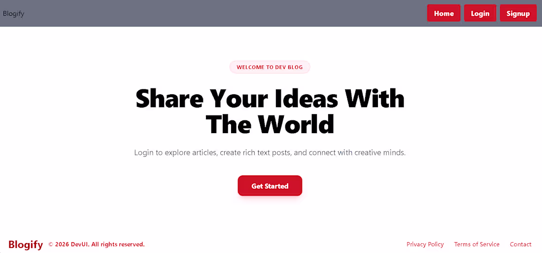 Cover image for Blogify
Architected a scalable blogging application