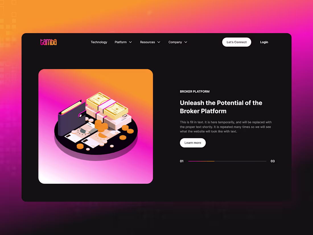 Cover image for InsurTech Website Design & Webflow Development | Tamba