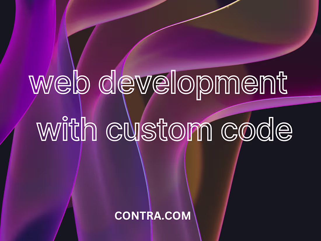 Cover image for web development with custom code