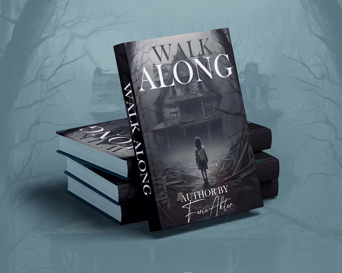 Cover image for Dark Horror & Thriller Book Cover Design – "Walk Along"