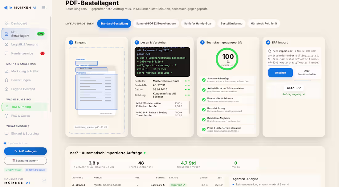 Cover image for Autonomous PDF Order Agent: Zero-Touch ERP Integration
