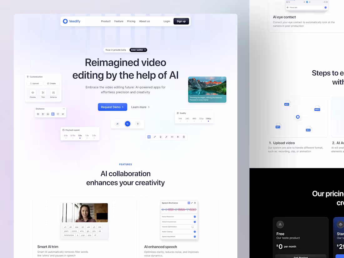 Cover image for Veedify - AI Video editing