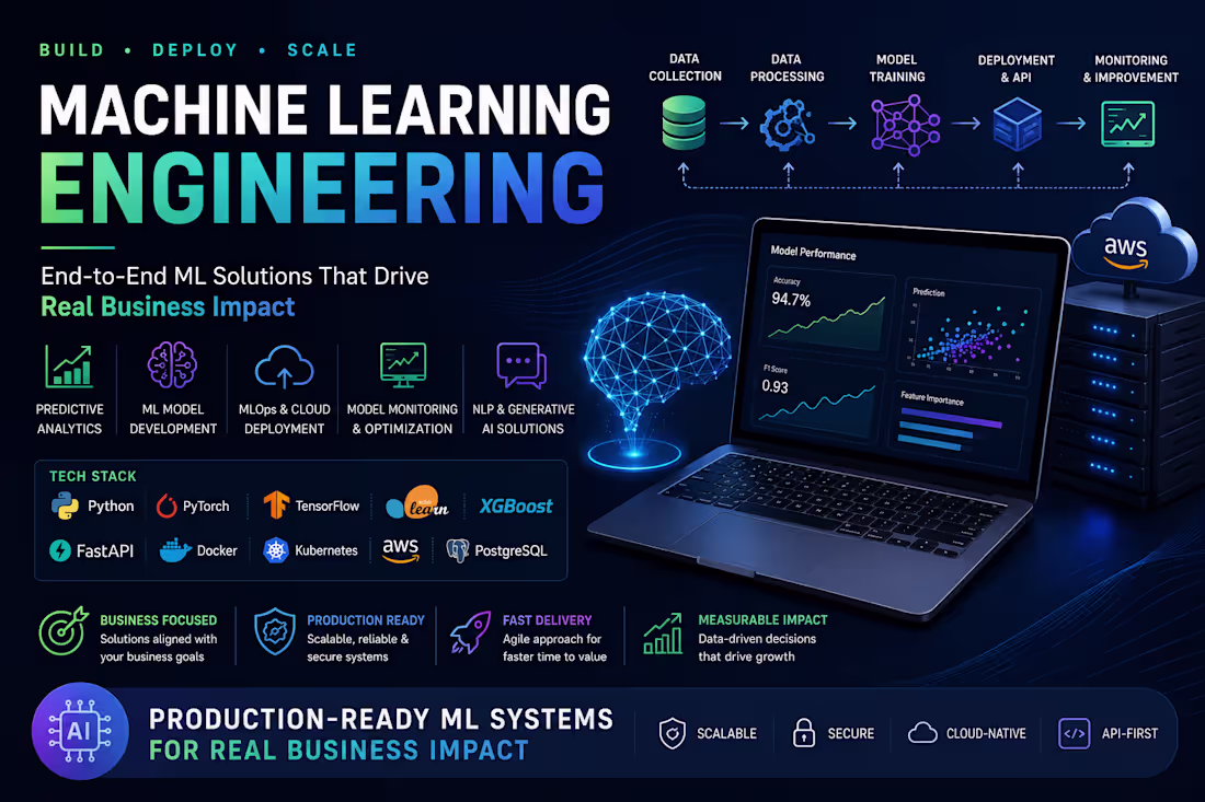 Cover image for End-to-End Machine Learning Engineering & AI Solutions