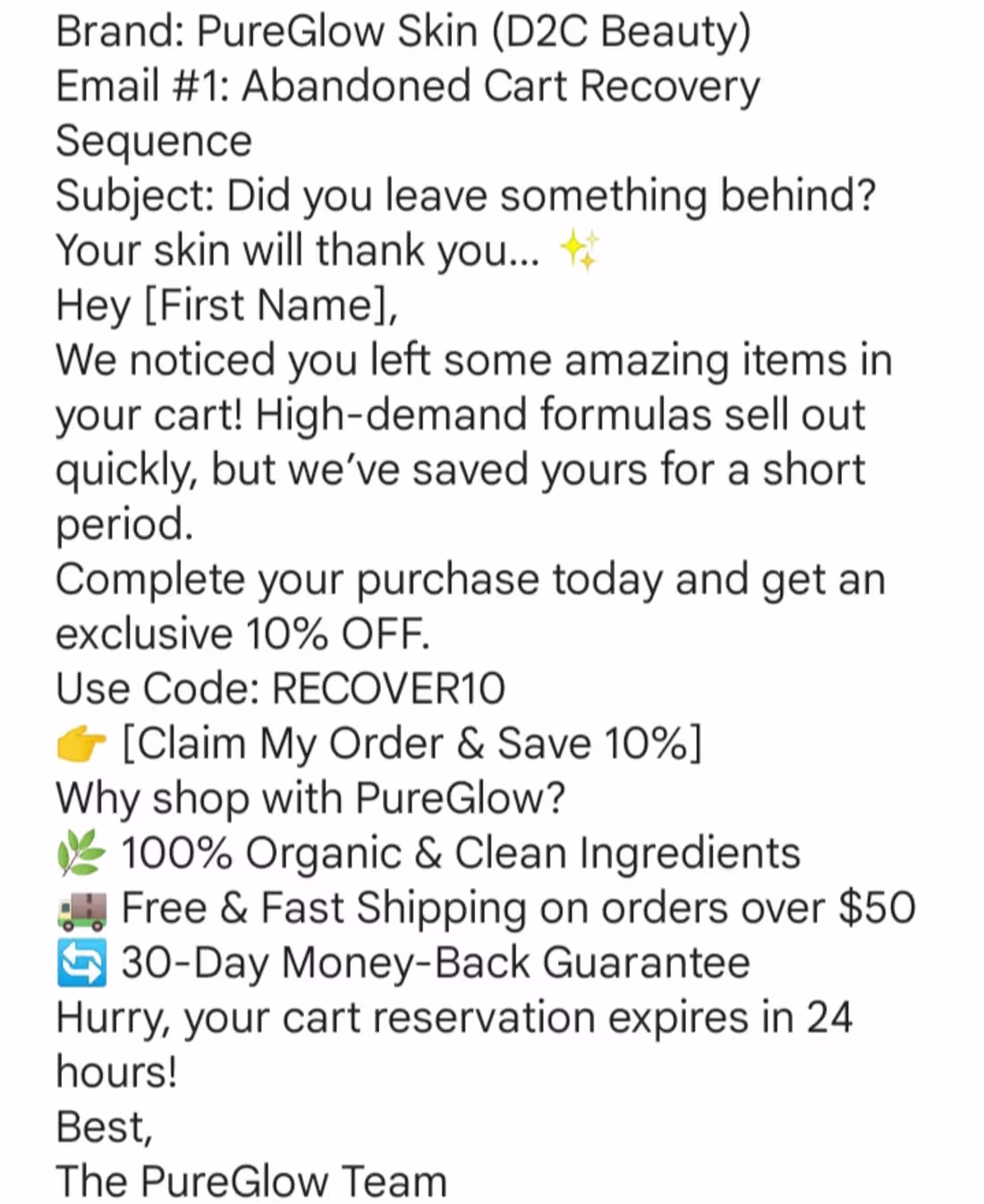 Cover image for High-Converting Abandoned Cart Email Sequence