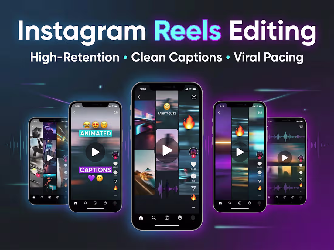 Cover image for Instagram Reels Editing | Viral Short-Form Video Editing