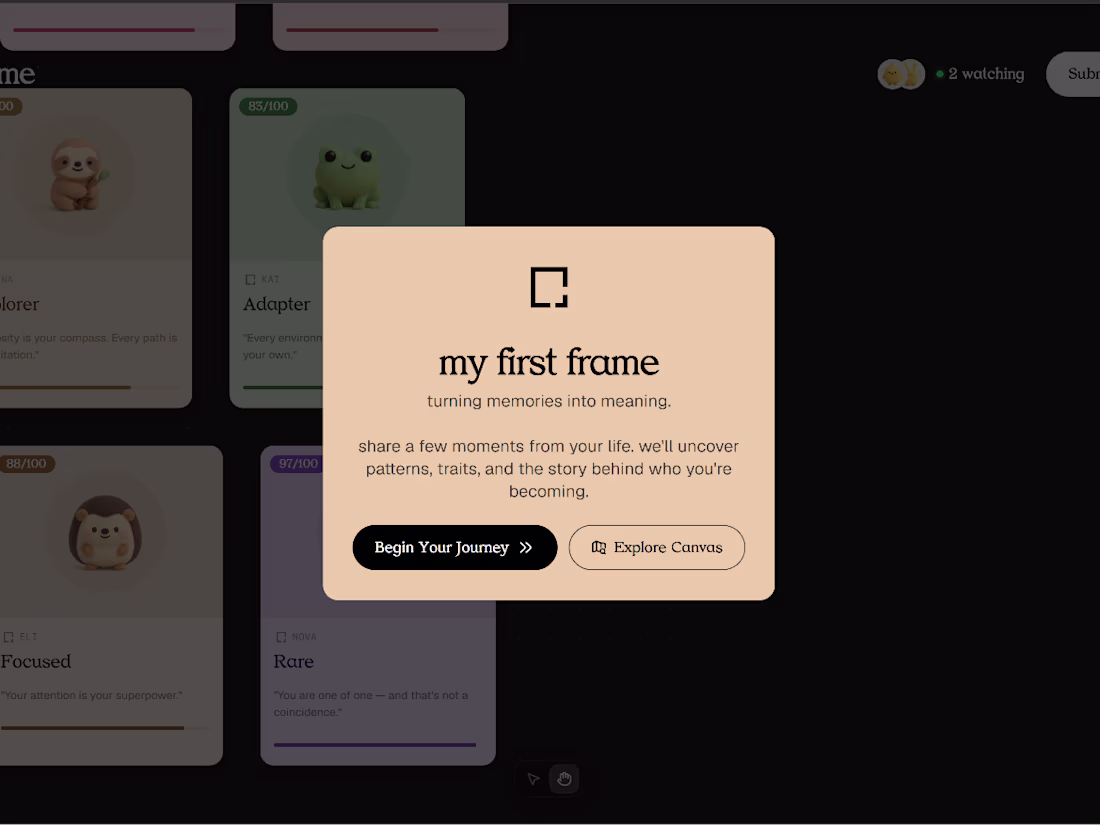 Cover image for Project Name: First Frame
Live Project