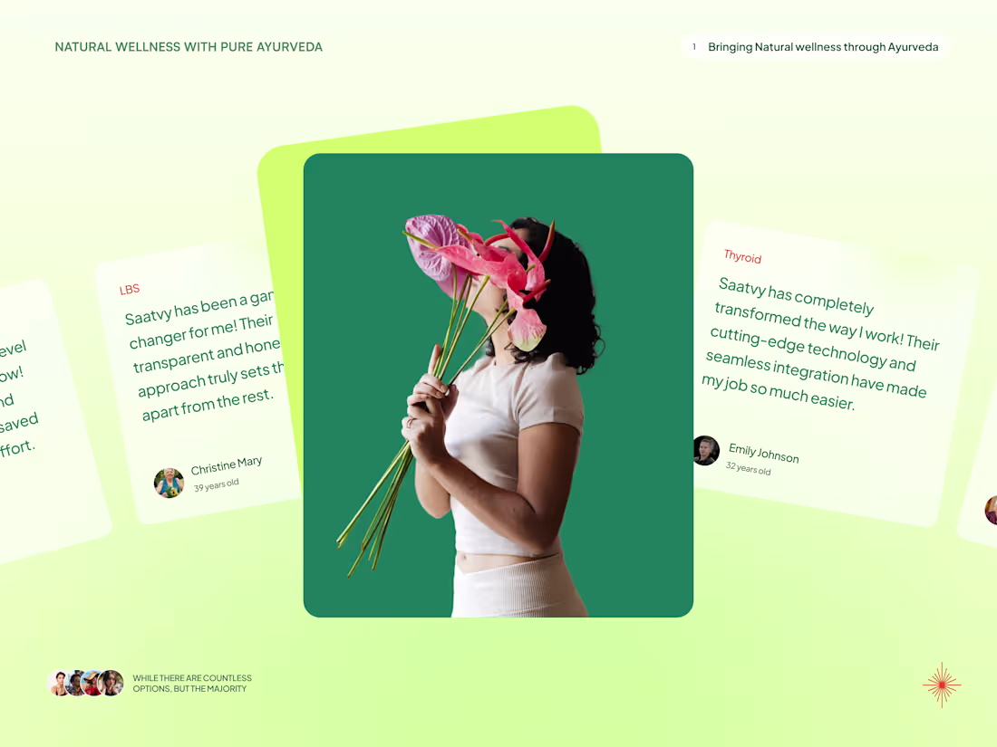 Cover image for Saatvy - Designed & Built an Ayurvedic Wellness Site
