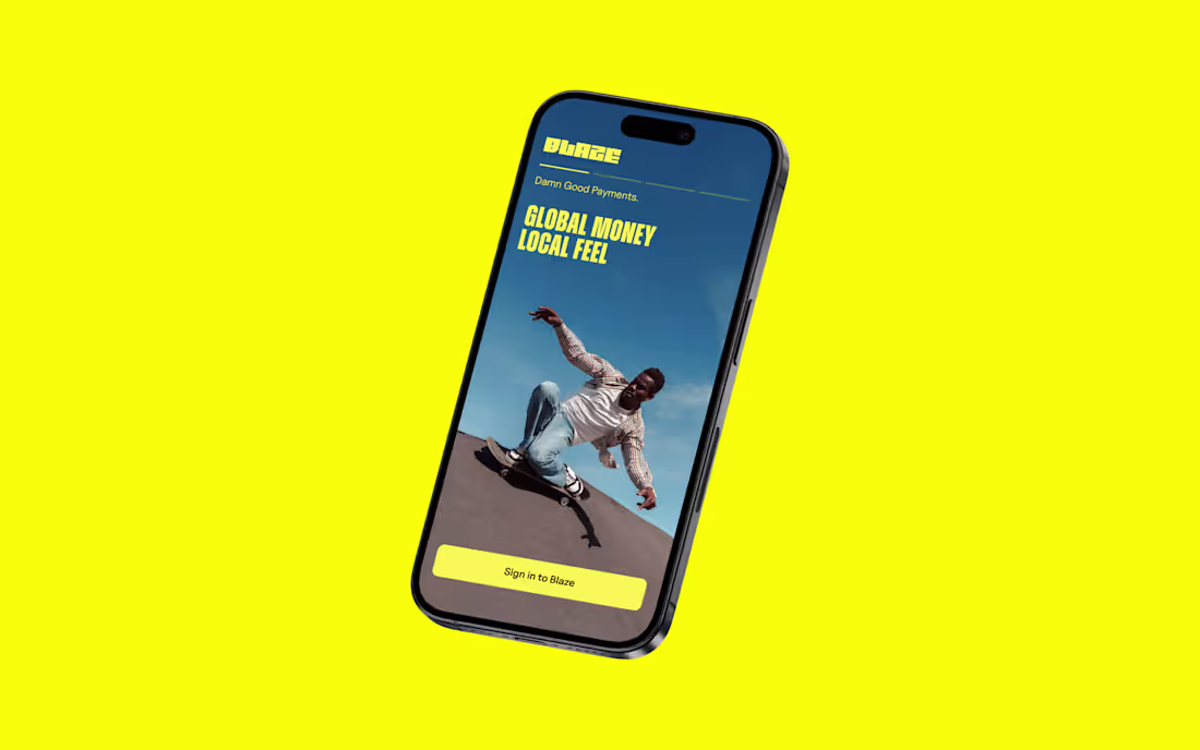 Cover image for Blaze mobile app design 