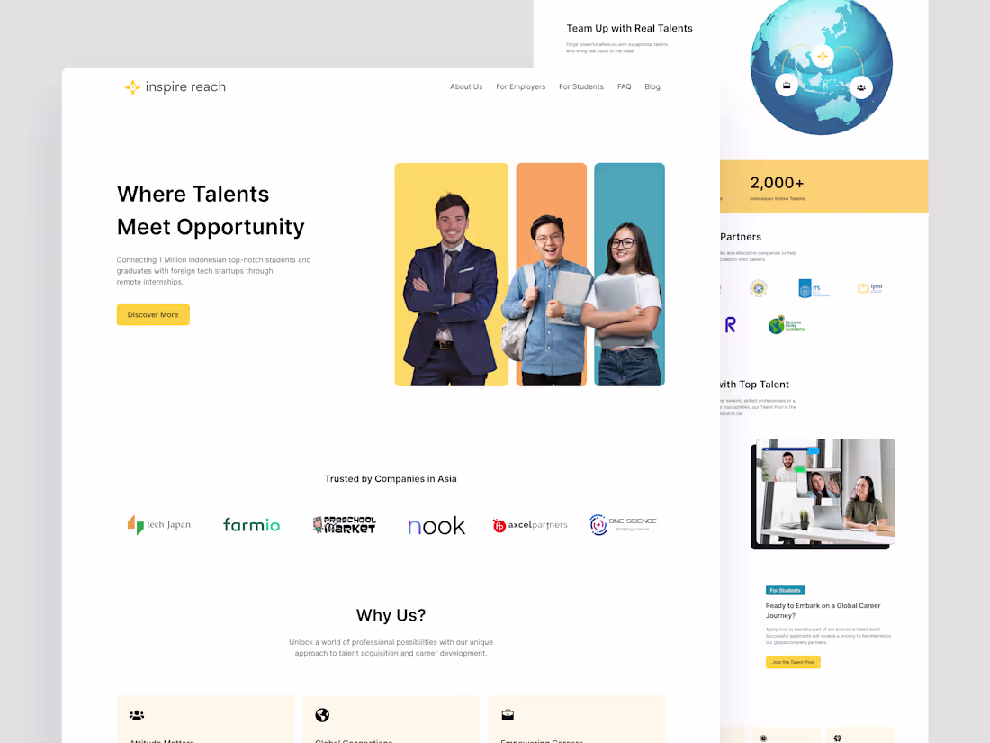 Cover image for Website Redesign and Framer Development — Inspire Reach