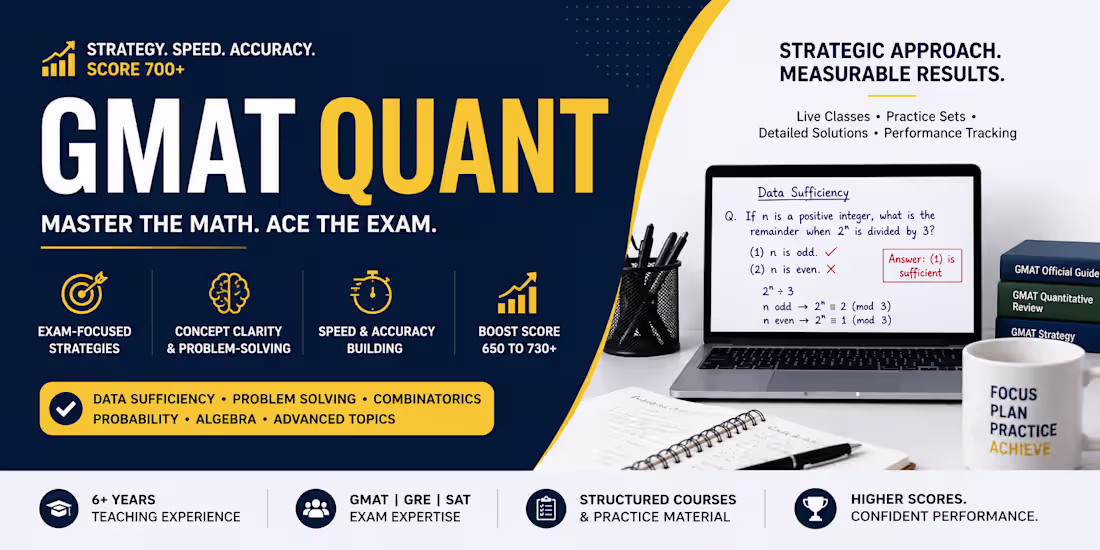 Cover image for GMAT Quant Mastery Coaching
